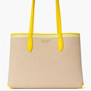 KATE SPADE ALL DAY LARGE CANVAS TOTE BAG